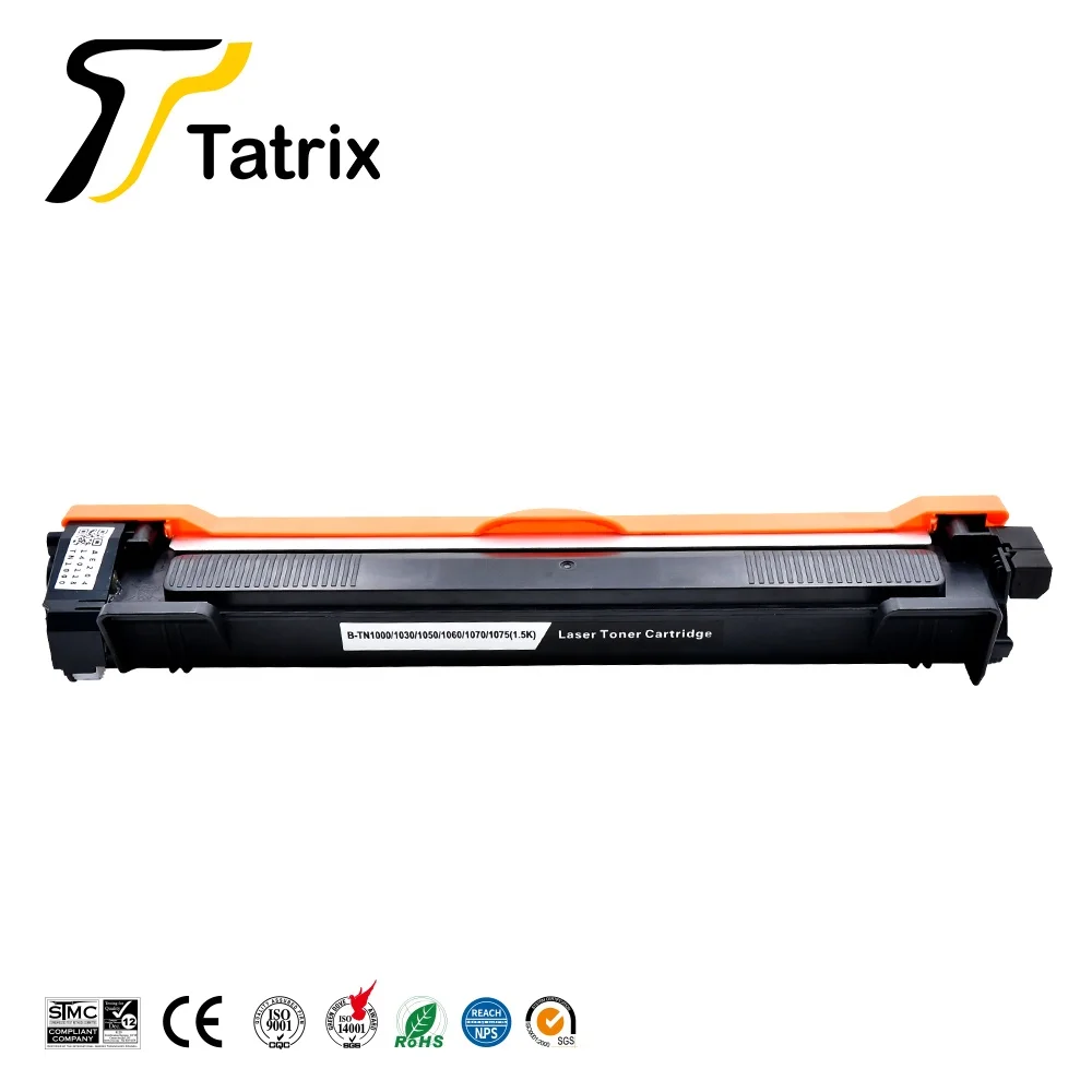 mode uddannelse vinter Tatrix TN1000 TN1030 TN1050 TN1060 TN1070 TN1075 Compatible Laser Black Toner  Cartridge for Brother DCP-1610W MFC-1910W MFC-1810