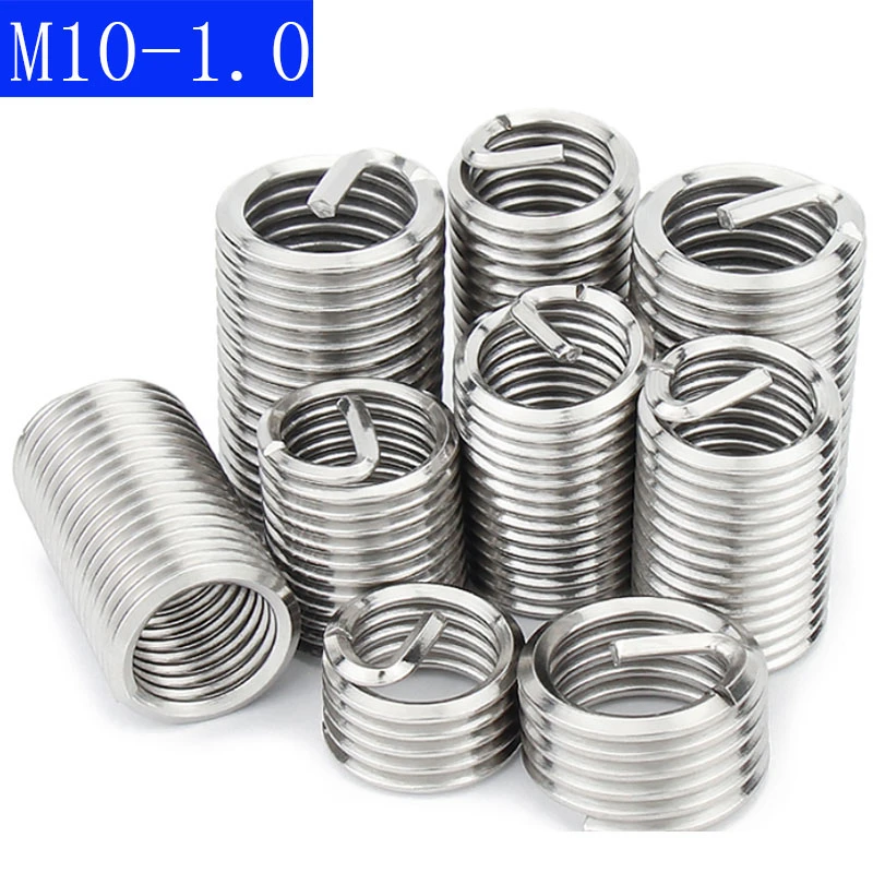 Stainless Steel Helicoil Inserts Install Helicoil Insert M10 1.0
