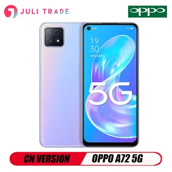 Перейти на Алиэкспресс и купить Оригинальной версии CN Oppo A72 5G смартфон 6,5 дюймов 2400*1080 быстрой зарядки 18 Вт Snapdragon 720G 16MP Камера 3,5 мм для наушников