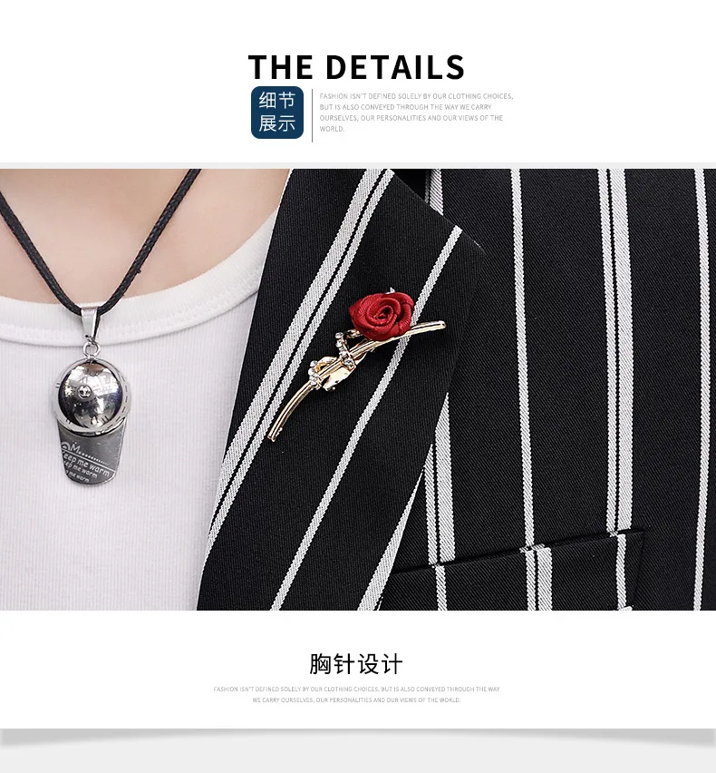 Zogaa New Spring Mens Blazer Fashion Slim Fit Business Smart Casual Stripe Suits& Blazers Veste Costume Homme