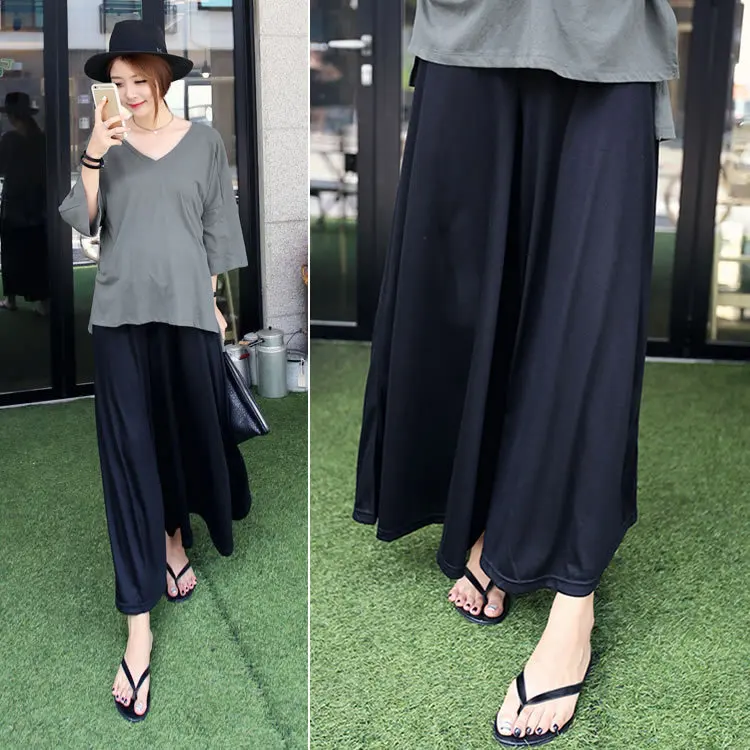 

830 # Summer Wear New Style Modal Abdominal Support Loose Pants Maternity Pants Loose And Plus-sized Maternity Clothes Outer Wea