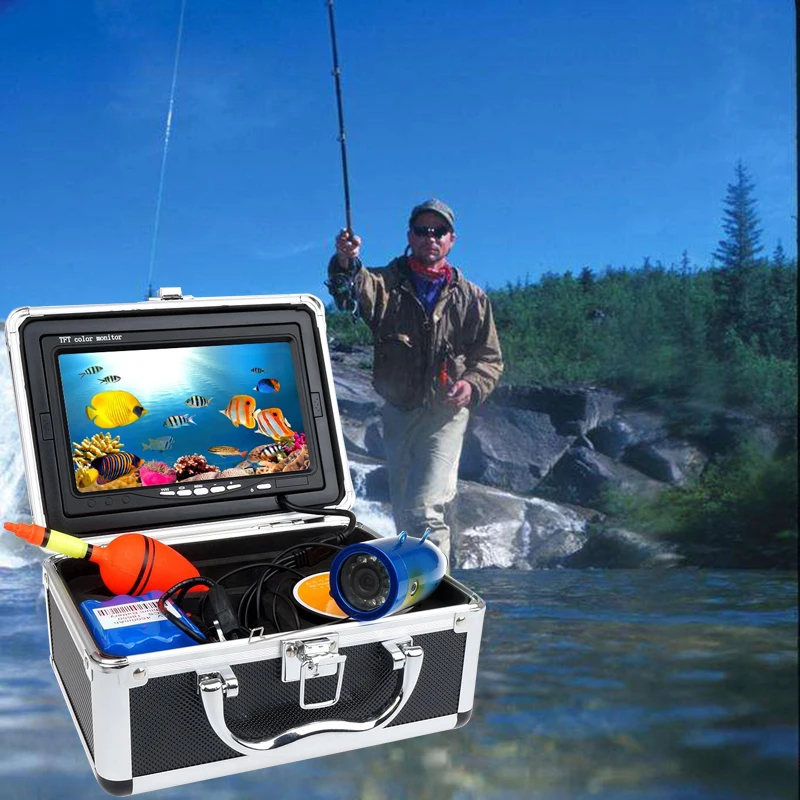 

TPWLCO 7" Underwater Fishing Ice Fishing Camera Fish Finder 720P 1000TVL 15m/30m/50m Cable Sea Visual LCD Video Camera With DVR
