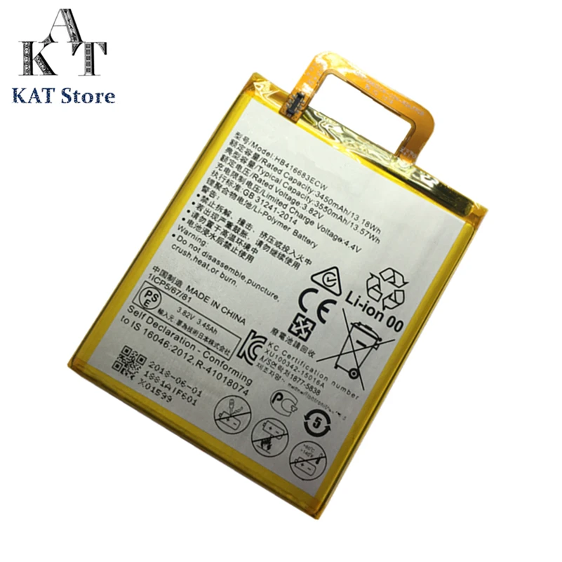KAT Аккумуляторы для телефонов huawei Google Ascend Nexus 6P H1511 H1512 3450 мАч литий-ионный