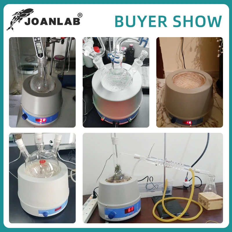 디지털 전기 가열 맨틀, 자기 교반 실험실 장비 자기 교반기 온도 컨트롤러 500ml 110v 220v