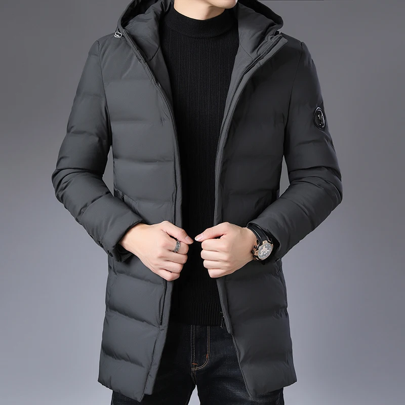 

Winter jacket men's high-quality warm and thick leisure overcoat men's warm jacket men's fashionable white cap down jacketY89133