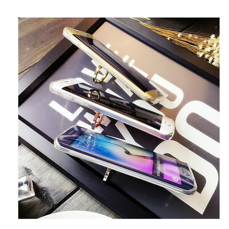 Модный зеркальный мягкий чехол подставка для Samsung Galaxy A5 A6 A7 A8 A9 J3 J5 J6 J7 J8 2017 2018