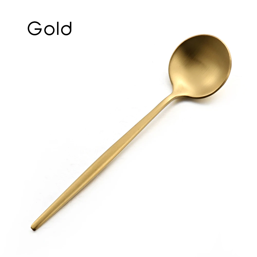 gold 1 шт.; платье для девочек около 127 мм x 28 мм Нержавеющая сталь чайные ложки, кофейные десерт небольшой Совок посуда перемешивание столовые приборы для дома и сада - Цвет: gold