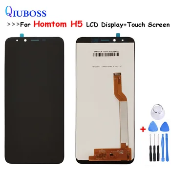 

5.7 " For Homtom H5 +LCD Display With Touch Screen Digitizer Assembly Glass Sensor Black Color With Tools