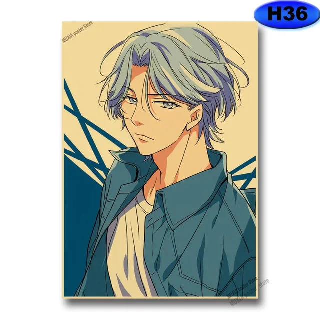 Vintage SK8 The Infinity Poster Kraft Paper Anime Posters Wall Stickers Home Decor Study Bedroom Bar Cafe Decoration Painting H36