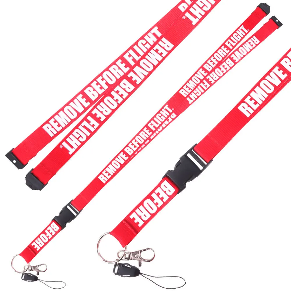 1 PC Remove Before Flight Lanyards for Key Holder Neck Strap For Card Badge Gym Key Chain Lanyard Hang Rope Keychain Lanyard (2)