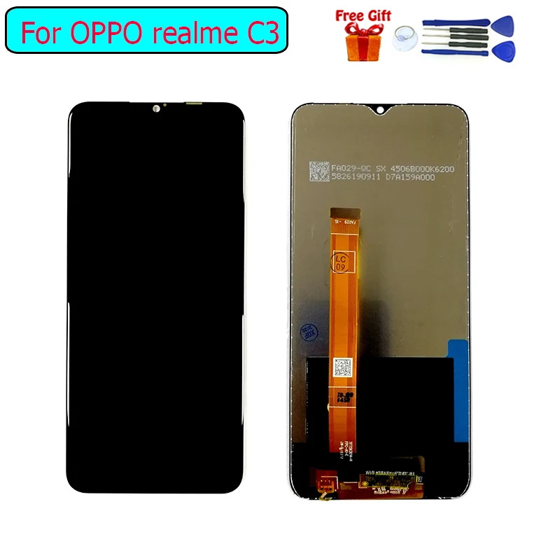 Сменный ЖК экран для Oppo Realme C3 дигитайзер в сборе с сенсорной панелью|Экраны мобильных телефонов| |