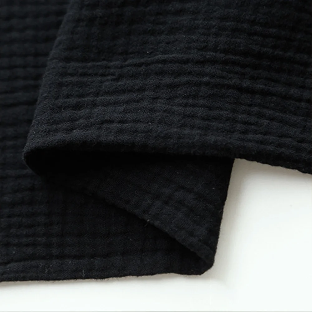 Slub DIY шитье бамбук двойной хлопок белье мягкая одежда креп ткань теплое платье ручной работы ремесло модный домашний текстиль