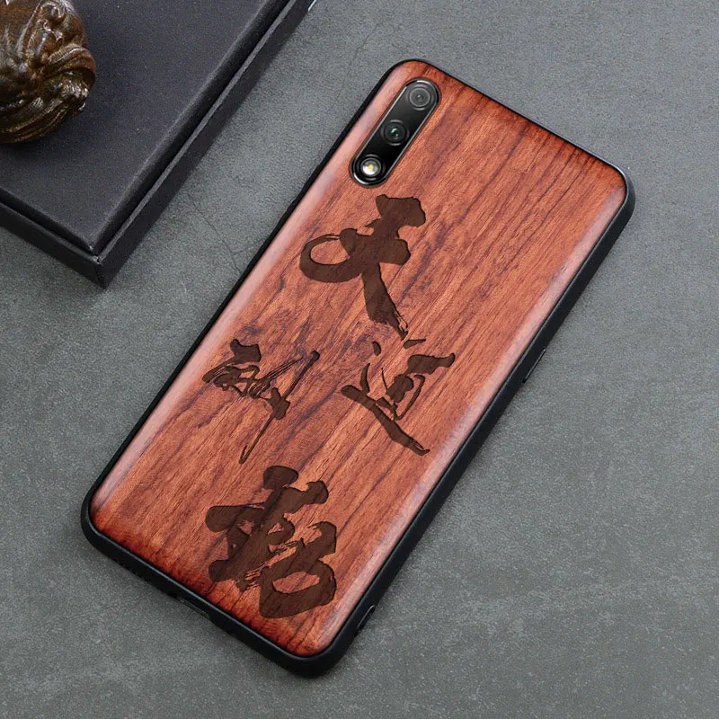 Чехол для Honor 9x, Деревянный чехол, чехол для Honor 9x Pro, розовое дерево, ТПУ, ударопрочный чехол для телефона, чехол для huawei Honor 9x - Цвет: color 9