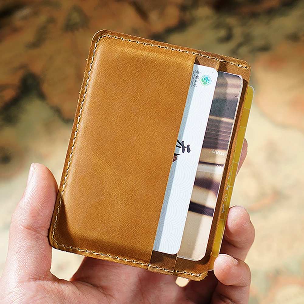 Moterm Men Credit Id Card Holders Vintage Design Crazy Horse Leather Customized Business Unisex Wallet Wholesale Id Card Holder Business Card Holdercard Holder Aliexpress