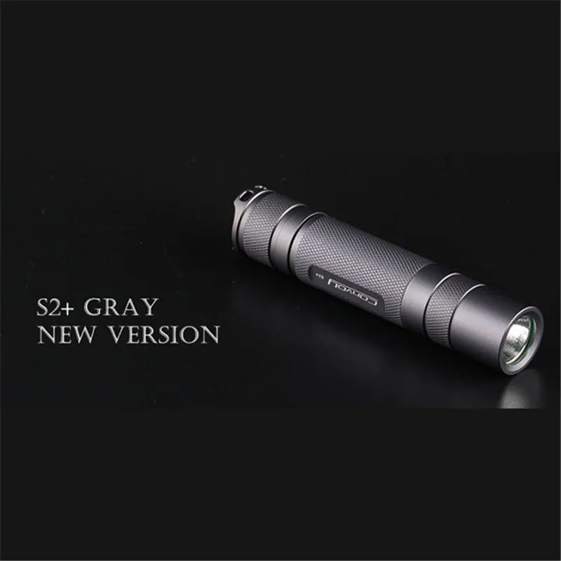 Convoy S2+ серый L2 7135x4 3/5 режимов EDC светодиодный фонарик 18650 для кемпинга, охоты, фонарь, портативный ночник