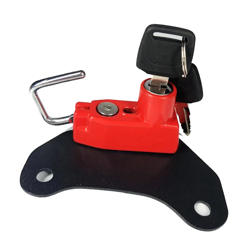 Замок для мотоциклетного шлема 6 цветов подвесной крючок велосипеда набор ключей