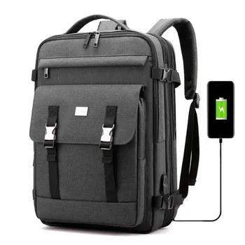 

Men Business Backpack New Style Simple USB Charging Backpacks Men's Casual Business Computer Bag Travel Muti-fuction Bagpack