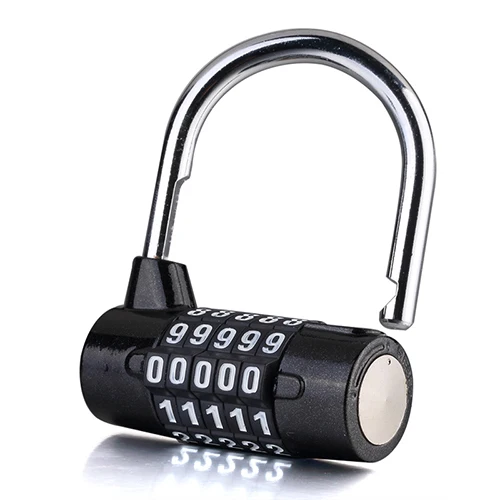 Кодовый замок-головоломка для комнаты побега с буквой/цифрой Пароль замок безопасности широкая Скоба комбинация металлический замок GENTENLY - Цвет: 5-digit padlock