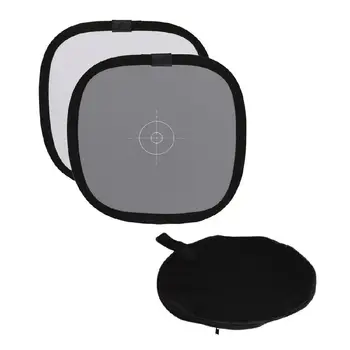 

30cm 18% Foldable Gray Card Reflector White Balance Double Face Focusing Board with Carry Bag