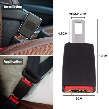 

Universal Car Seat Belts Safety Belt Webbing Extender Seatbelt Extension Buckle Clip Seat Belt Padding Extender Auto Accessories