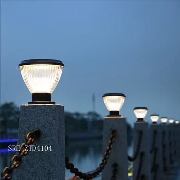 

Solar garden lights decorating waterproof pillar lights