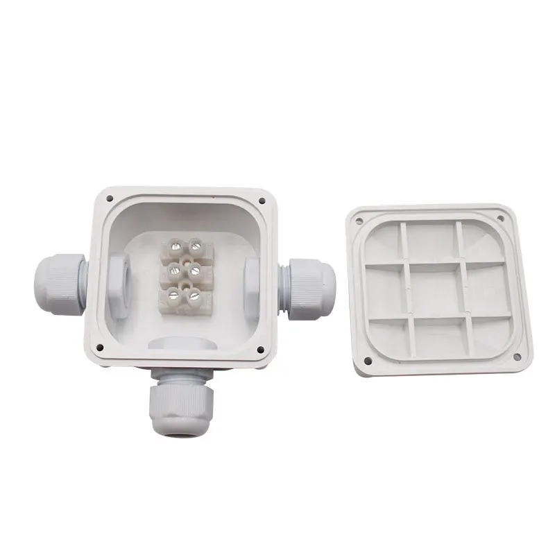 

2X Junction Box IP68 Waterproof 3 Way Cable Connectors Outdoor/External Electrical Junction Box 5.5mm-10.2mm Pack of 2pcs