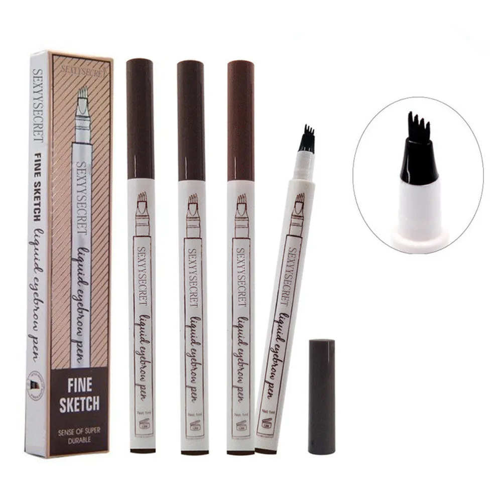 4 Head Liquid Eyebrow Tattoo Pen Waterproof Eye Makeup Cosmetics Easy To Wear 4 Color Eye Brow Pencil Eyebrow Enhancer Maquiagem 4 Head Liquid Eyebrow Tattoo Pen Waterproof Eye Makeup Cosmetics Easy To Wear 4 Color Eye Brow Pencil Eyebrow Enhancer Maquiagem