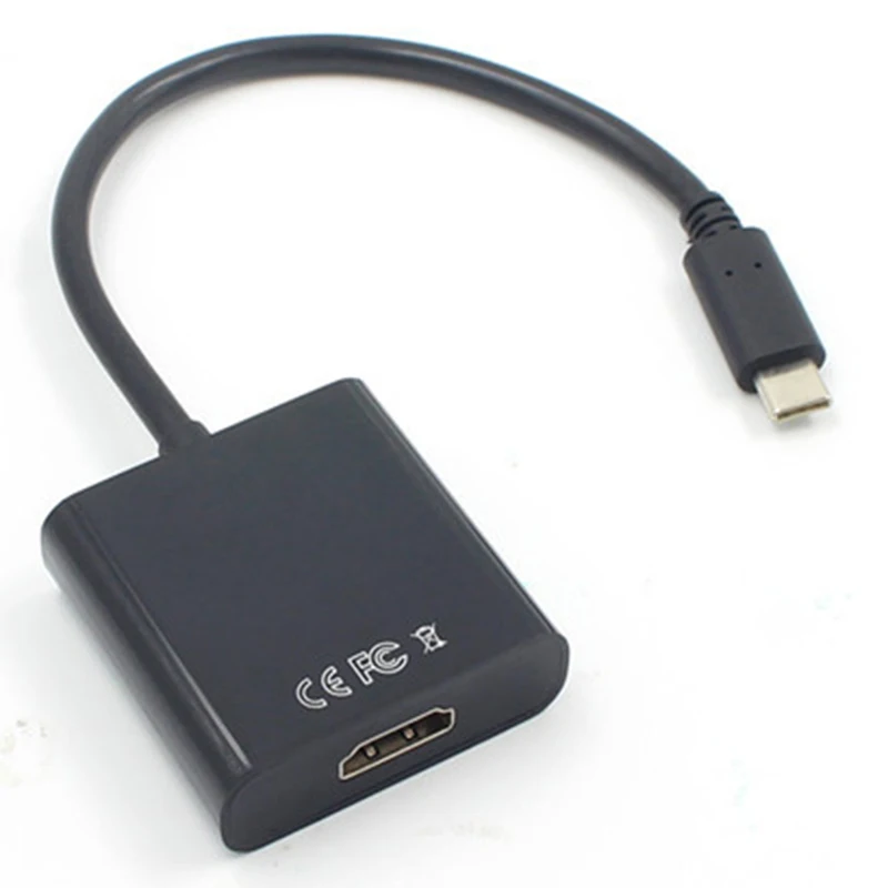 Type C USB кабель 3,1 Мужской к HDMI Женский 1080P адаптер для Macbook Chromebook
