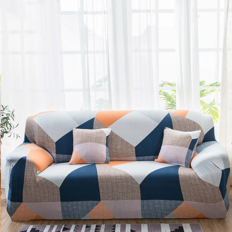 

Elastic printing sofa cover multicolor living room sofa chair home decoration 1/2/3/4 seat pet stretch polyester sofa cover
