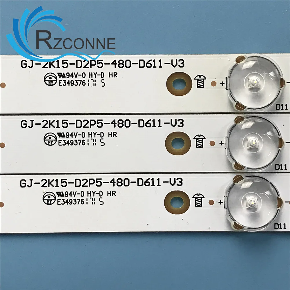 Tira Retroiluminação Led Lâmpada para 48pfh4100 11 Bdl4830ql Gj2k15-d2p5480-d611-v3 Tpt480ls -hn08.s Lb48007 48pft4100 Tpt480h2 - Imagem 5