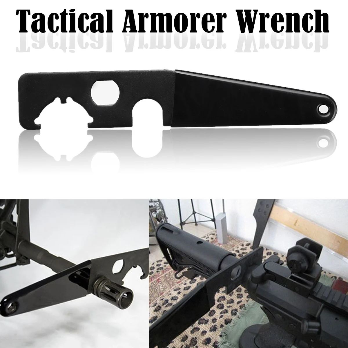 Tactical AR15 Enhanced Spanner Armorer Wrench Castle NUT Tool A1/A2 HEAVY DUTY 