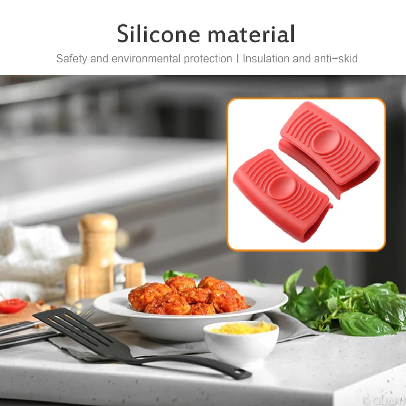Guantes anticalor para Cocina, accesorios de Cocina, multicolor, aislamiento de silicona para horno, cazuela, soporte para olla, Cocina