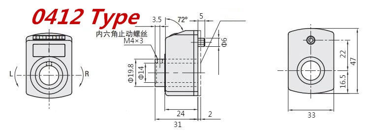 Вертикальный по часовой стрелке 0-9999 диапазон 0412 тип цифровой индикатор положения для токарного станка диаметр 14 мм индикатор положения счетчик