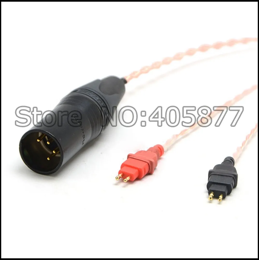 4pin Balanced DIY 5N pure copper Plated Headphone Upgrade Cable for Hd580 Hd600 Hd650