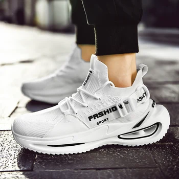 

Men Shoes Casual Fashion Mesh Male Shoes Basket Homme Chunky Men Walking Sneakers Men Platform Big Size 45 46 Height Increasing