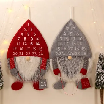 

Creative Christmas Festival Home Decoration Forest Santa Claus Calendar Home Living Room Wall Decorations Door Party Pendant 1