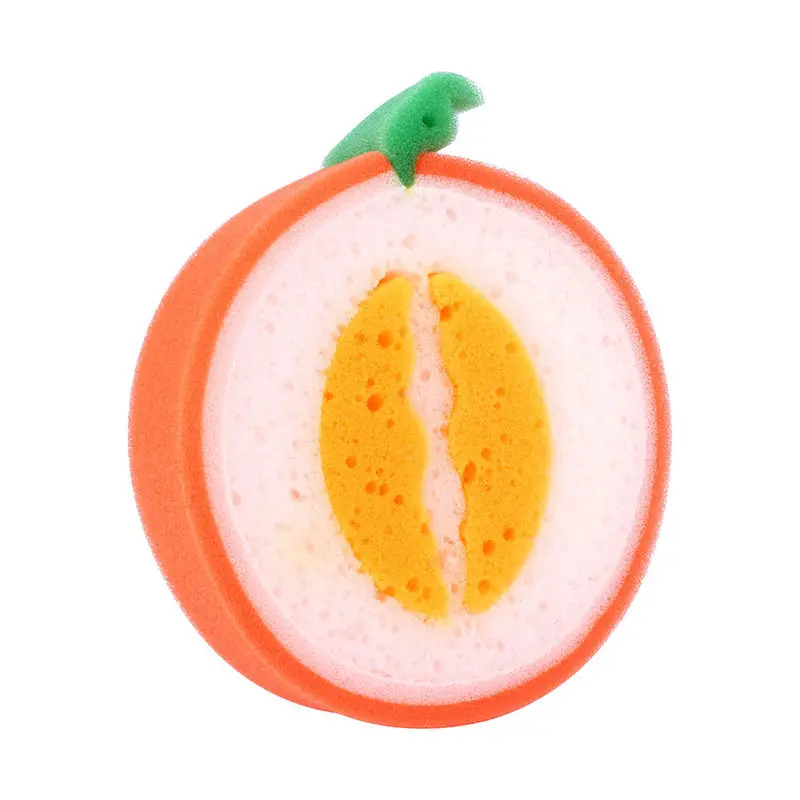 Cantaloupe Кухонная утварь, креативная форма фруктов, мягкая губка, ткань для посуды, Абсорбирующая, толстая, сильная дезактивация, полотенца, коврик для очистки, 1 шт - Цвет: Cantaloupe