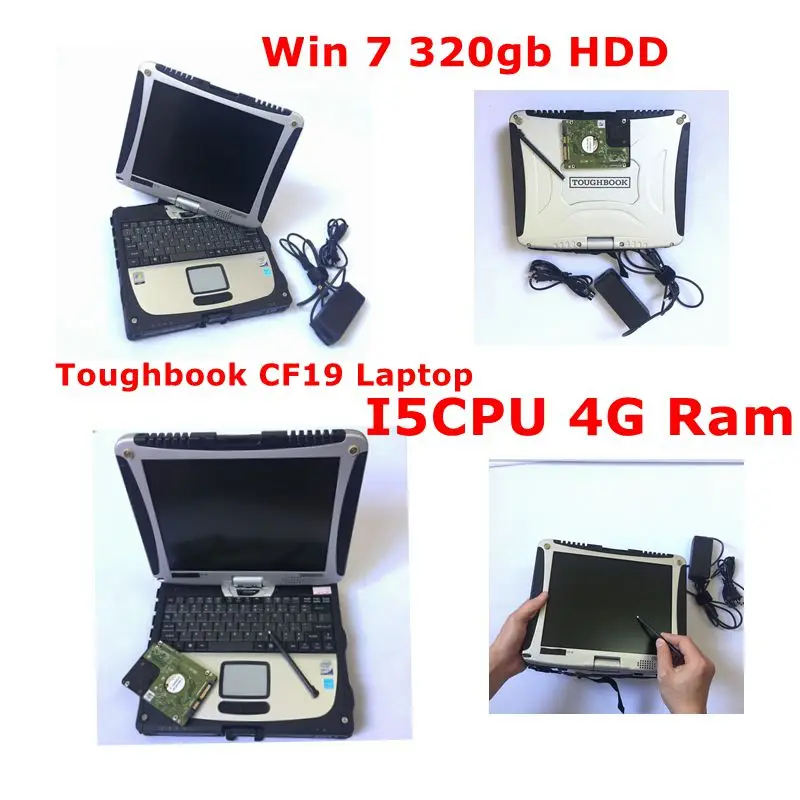 

2020 Super CF-19 Two Years Warranty Toughbook CF19 For P.anasonic cf19 Diagnostic PC I5 cpu with 4g Ram 320gb hdd windows 7