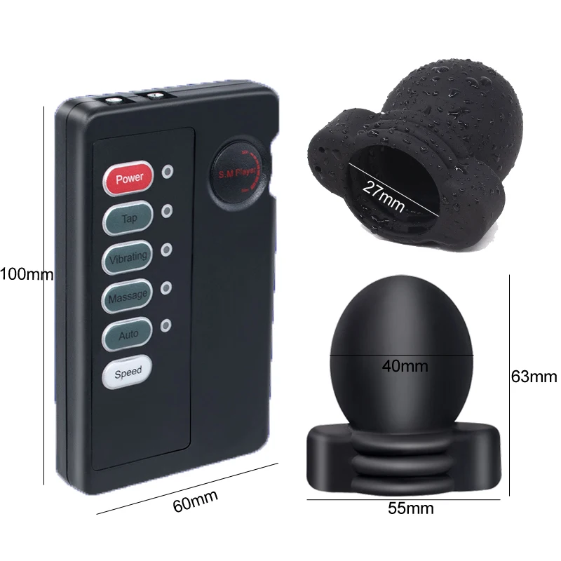 Penis Electro Stimulator Glans Trainer Male Masturbation Electric Shock Therapy Penis Massage Delay Training Medical Sex Toys