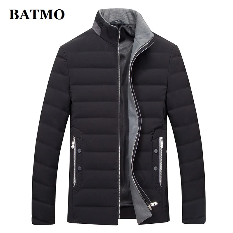 BATMO, Новое поступление, высокое качество, 80% белый утиный пух, куртки для мужчин, мужские зимние парки, большие размеры, L-7XL, 1712 - Цвет: Черный