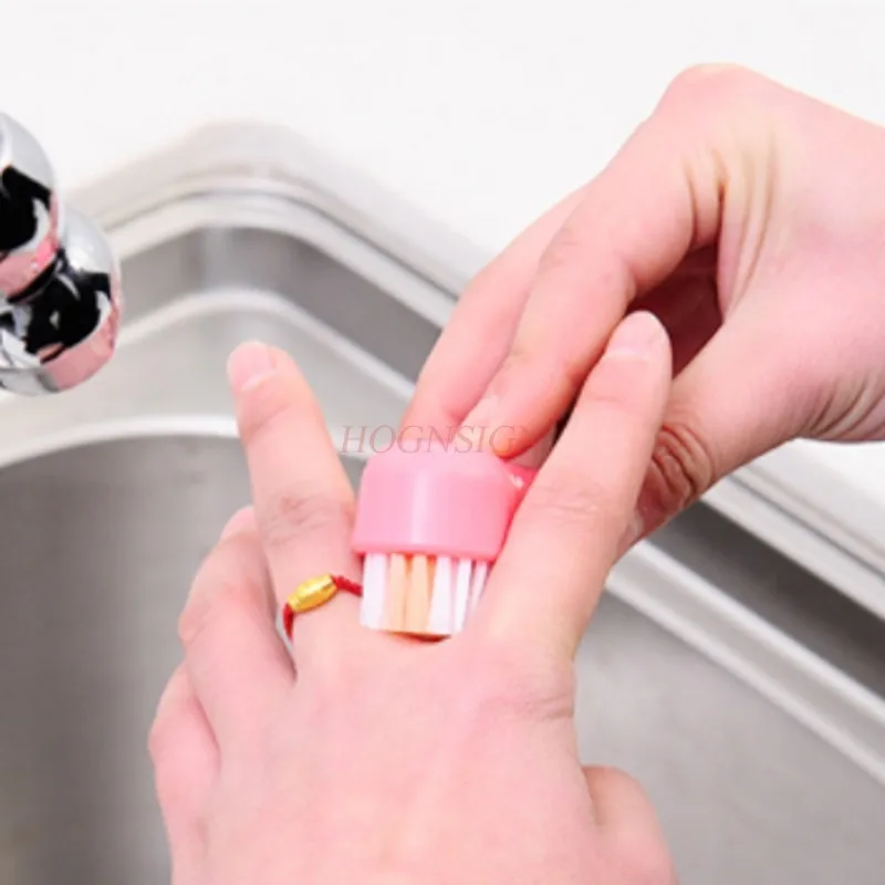 nail cleaning brush With suction cup finger brush sewing hand nail