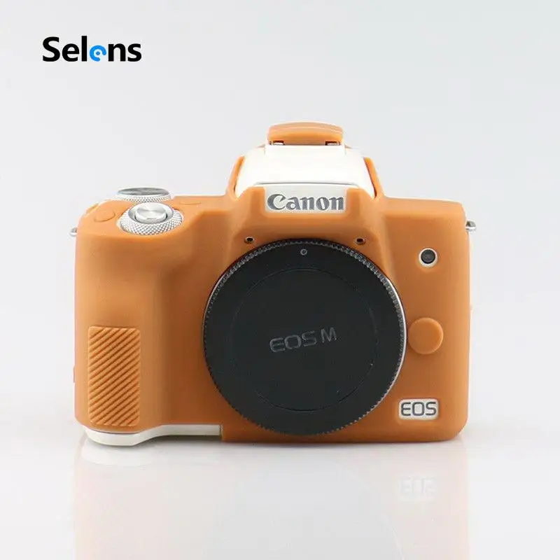 Selens Мягкий силиконовый чехол для камеры защитный чехол для Canon M50 беззеркальная система камера резиновый чехол