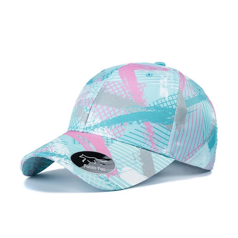 New Unisex Geometric Tie Dye Cap Cotton 
