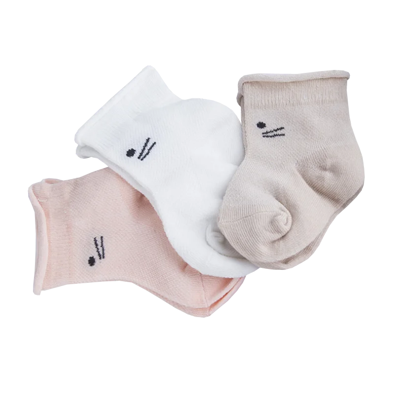 Calcetines de malla para bebé recién nacido, calcetines para pies de bebé, 3 par/lote