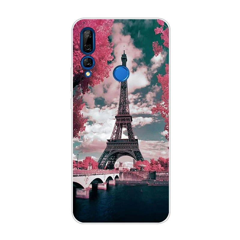 Лимонно-желтый Для huawei P Smart Z STK-LX1 модный различный чехол задняя крышка корпус телефона Fundas для huawei Y9 Prime 6,5" милый кот телефон оболочка Капа - Цвет: Лимонно-желтый