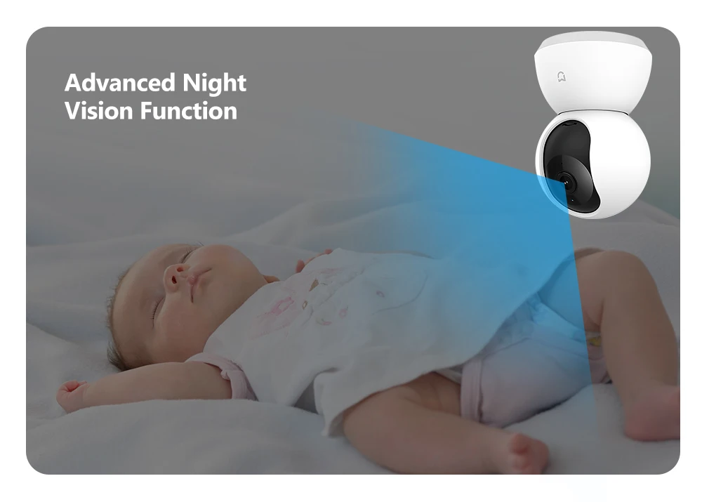 Xiaomi MIJIA, умная ip-камера, веб-камера, 1080 P, WiFi, панорамирование, ночное видение, 360 угол обзора, видеокамера, детский монитор, домашняя камера безопасности