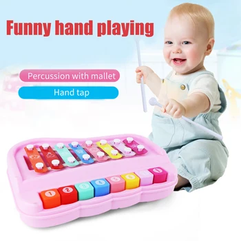 

Harp Playing Clear Sound Eight Tone Piano Musical Instrument Toy Kids Parent Hand Clock Funny Developing Colorful Chidren Gifts