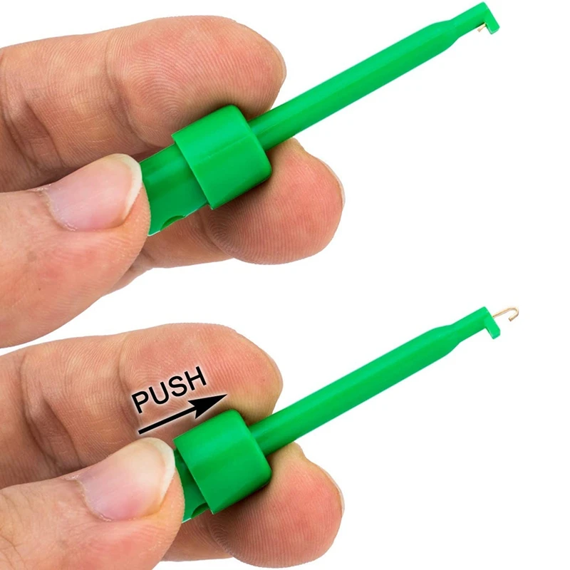 30Pcs Measuring Clamps Test Tips Multimeter Wire Lead Test Clip Electronic Mini Probe Set Pcb Tester Grabber test probe lead cable
