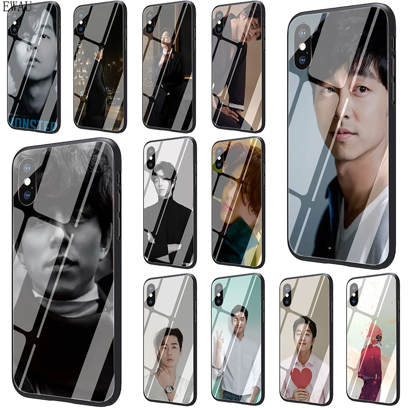 Чехол для телефона EWAU Gong Yoo из закаленного стекла iphone SE 2020 5 5s 6 6s 7 8 plus X XR XS 11 pro