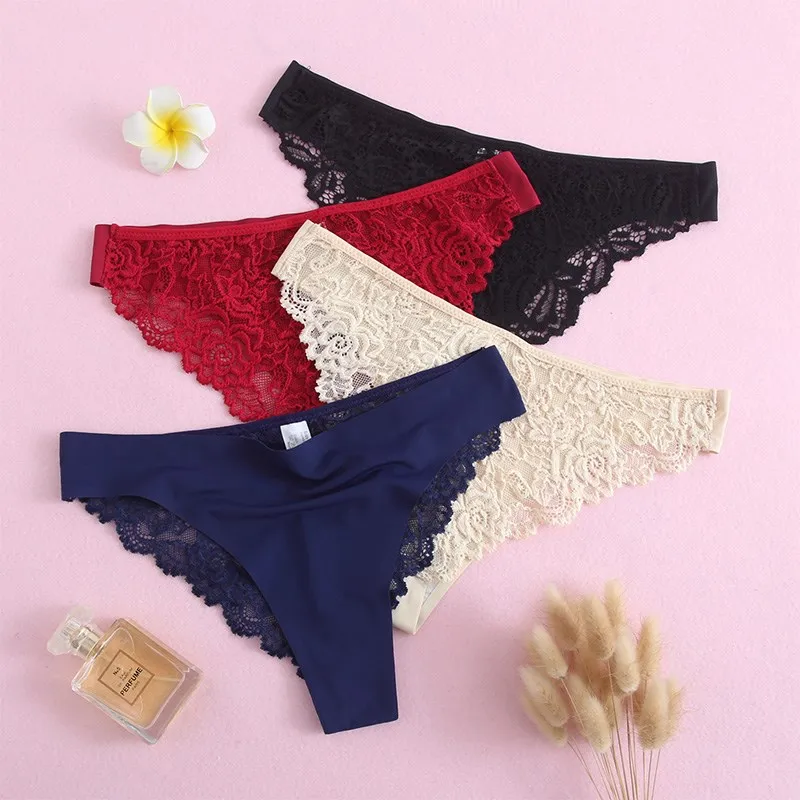 Amazing Women Lingerie G String Lace Underwear Femal Sexy T-back Thong Sheer Panties Japan Style Hot Sale Transparent Knickers | Женская